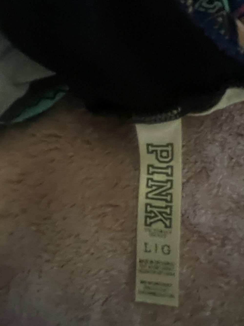 PINK Victoria's Secret Multi-Color Striped Flounce Bikini Top - Picture 2 of 7